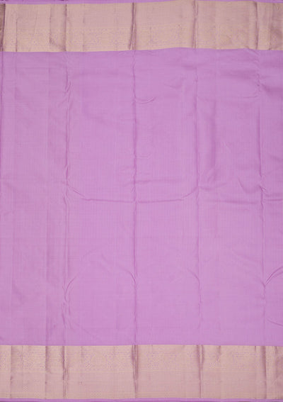 Lavender Zariwork Pure Silk Saree-Koskii