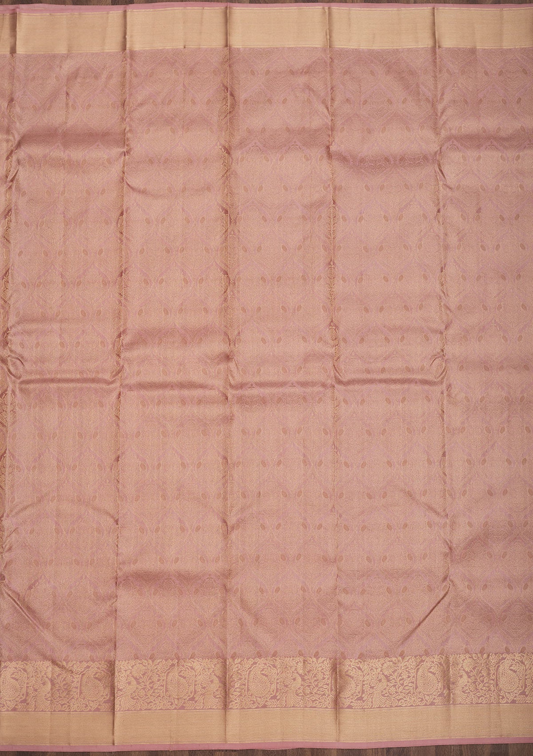 Lavender Zariwork Pure Silk Saree-Koskii