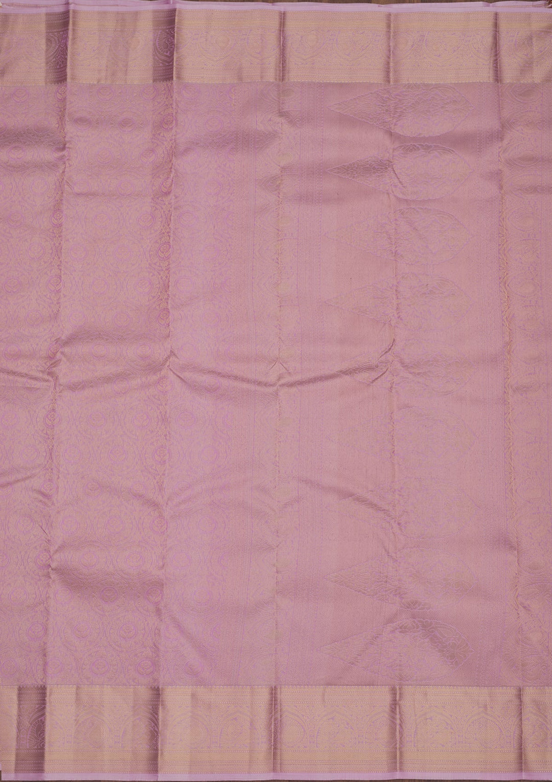 Lavender Zariwork Pure Silk Saree