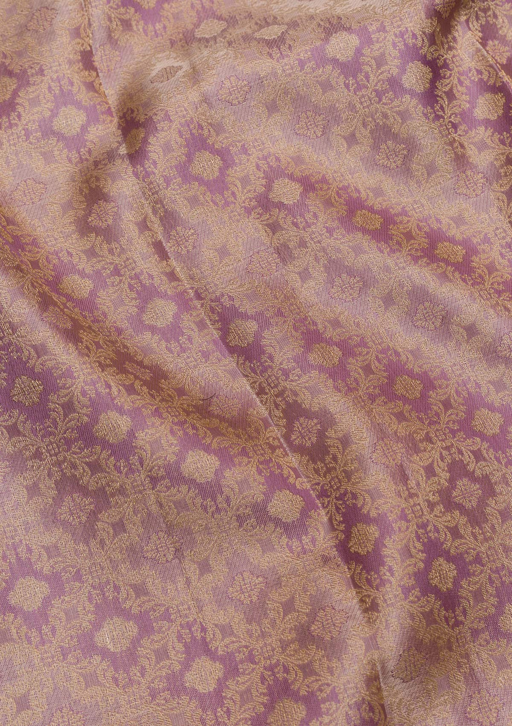Lavender Zariwork Pure Silk Saree-Koskii
