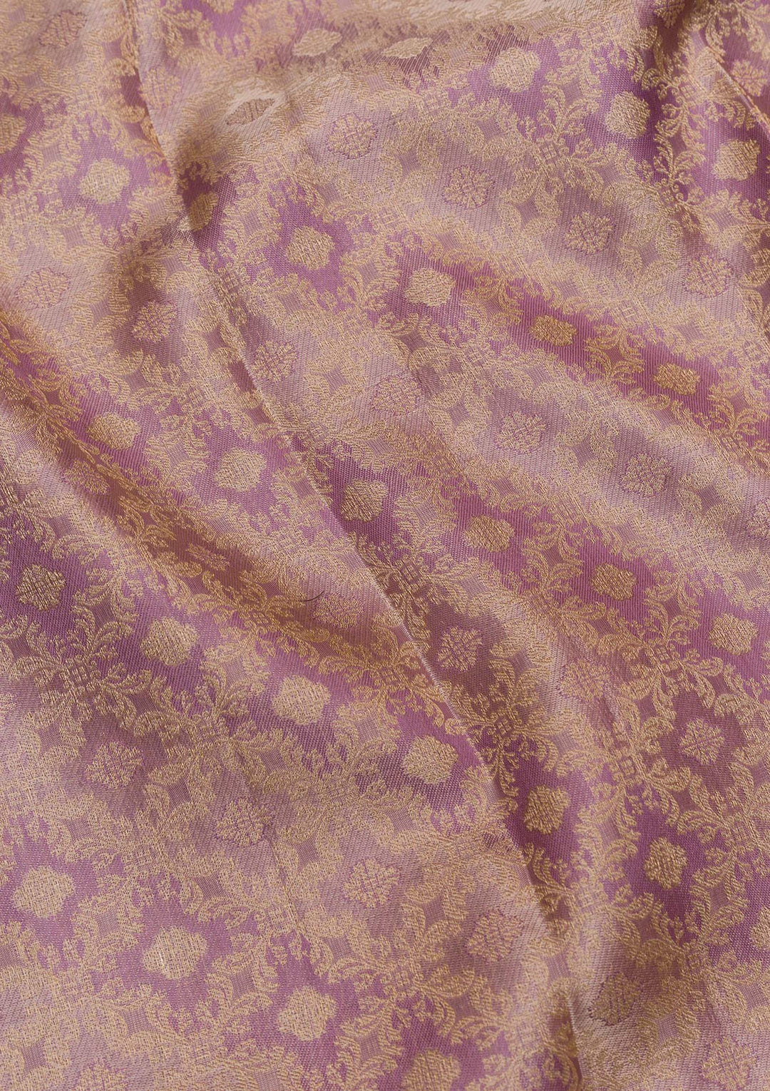 Lavender Zariwork Pure Silk Saree-Koskii