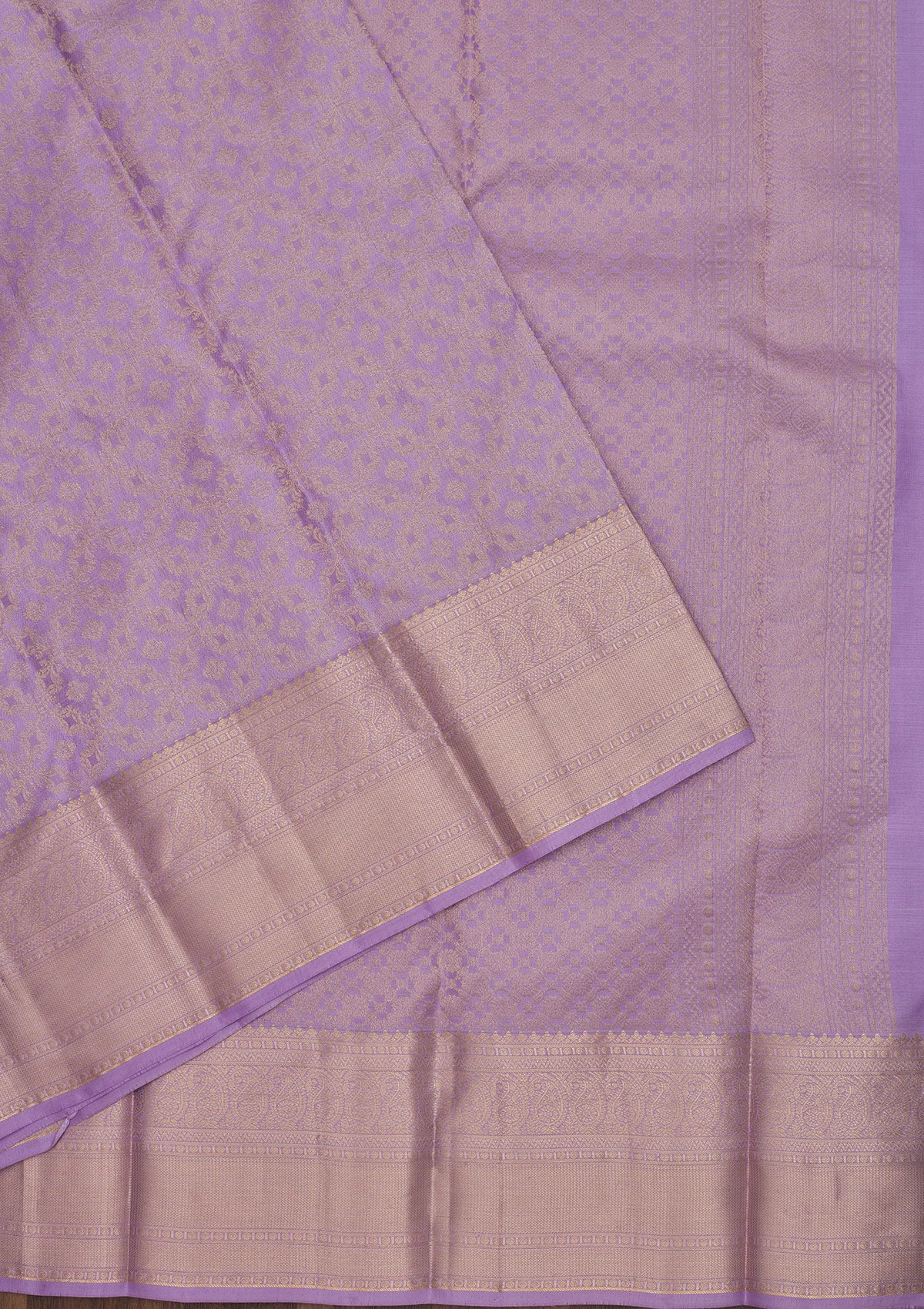 Lavender Zariwork Pure Silk Saree