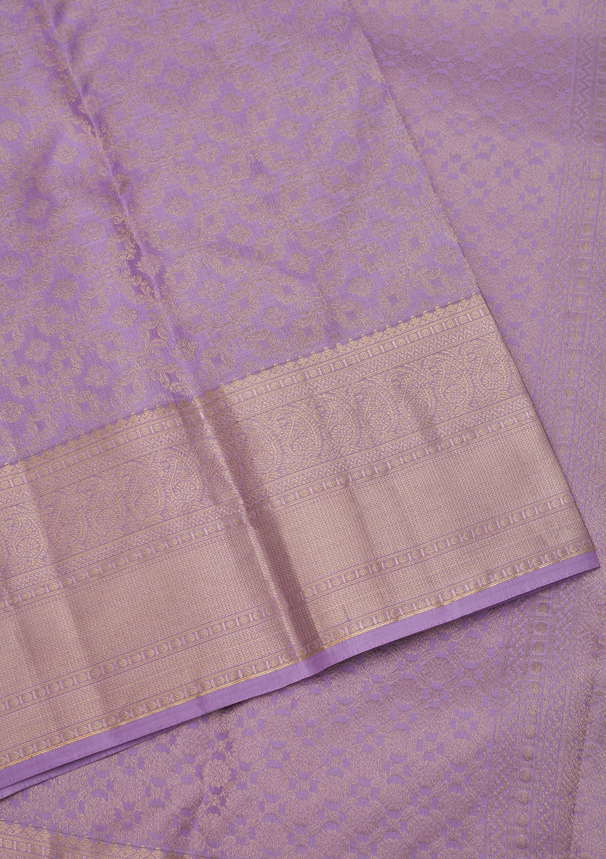 Lavender Zariwork Pure Silk Saree