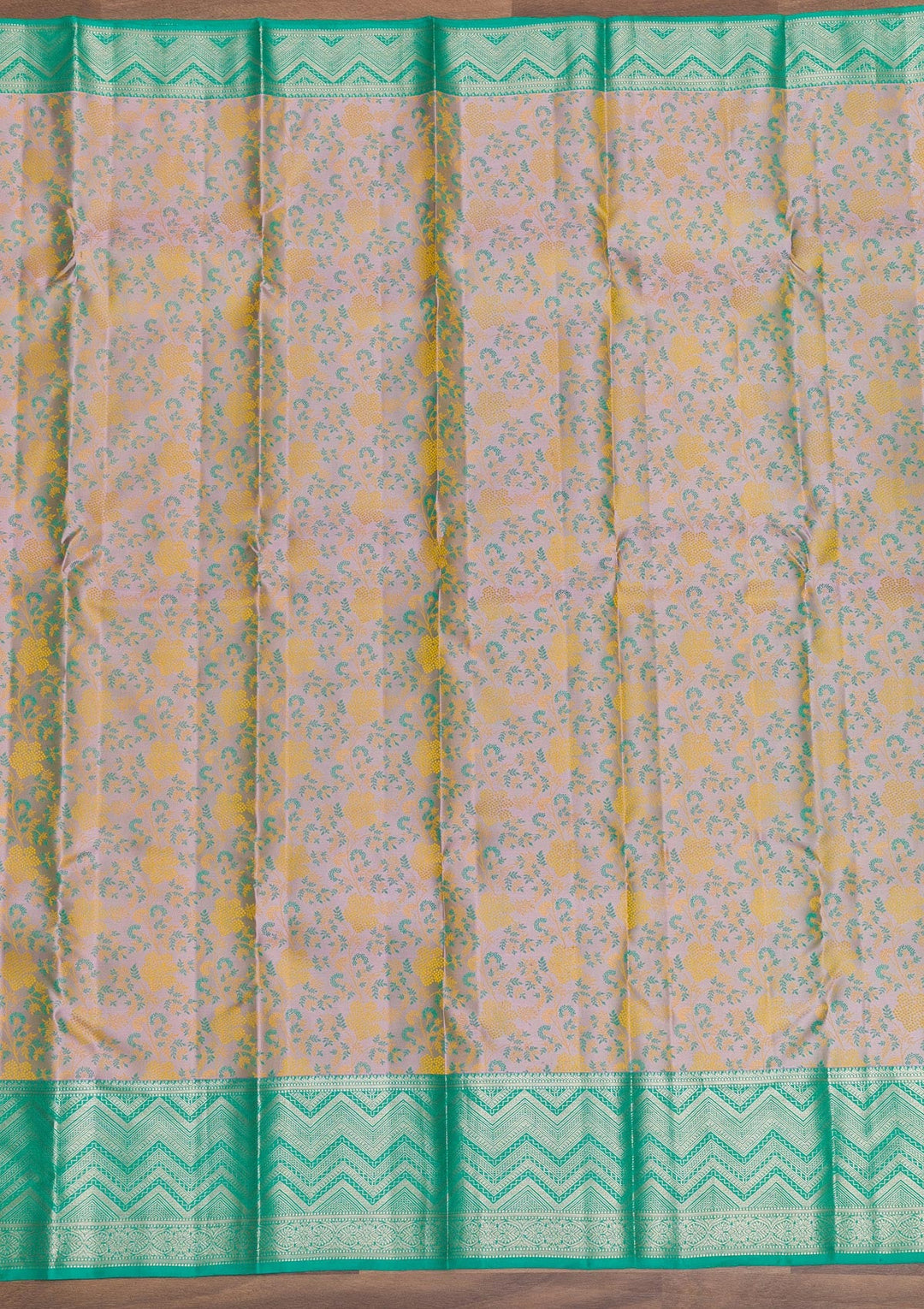 Lavender Zariwork Pure Silk Saree-Koskii