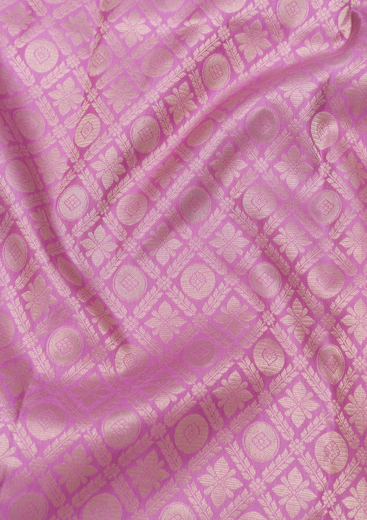 Lavender Zariwork Pure Silk Saree-Koskii