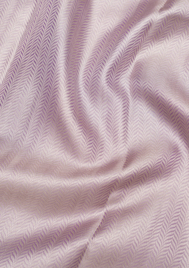 Lavender Zariwork Pure Silk Saree-Koskii