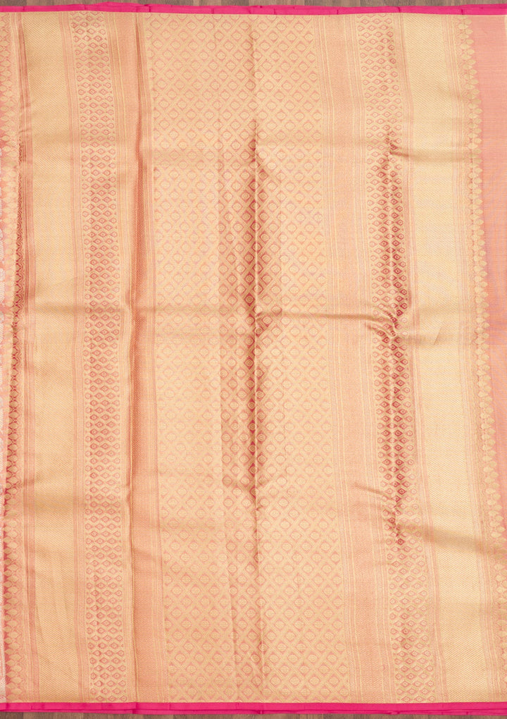 Lavender Zariwork Pure Silk Saree-Koskii