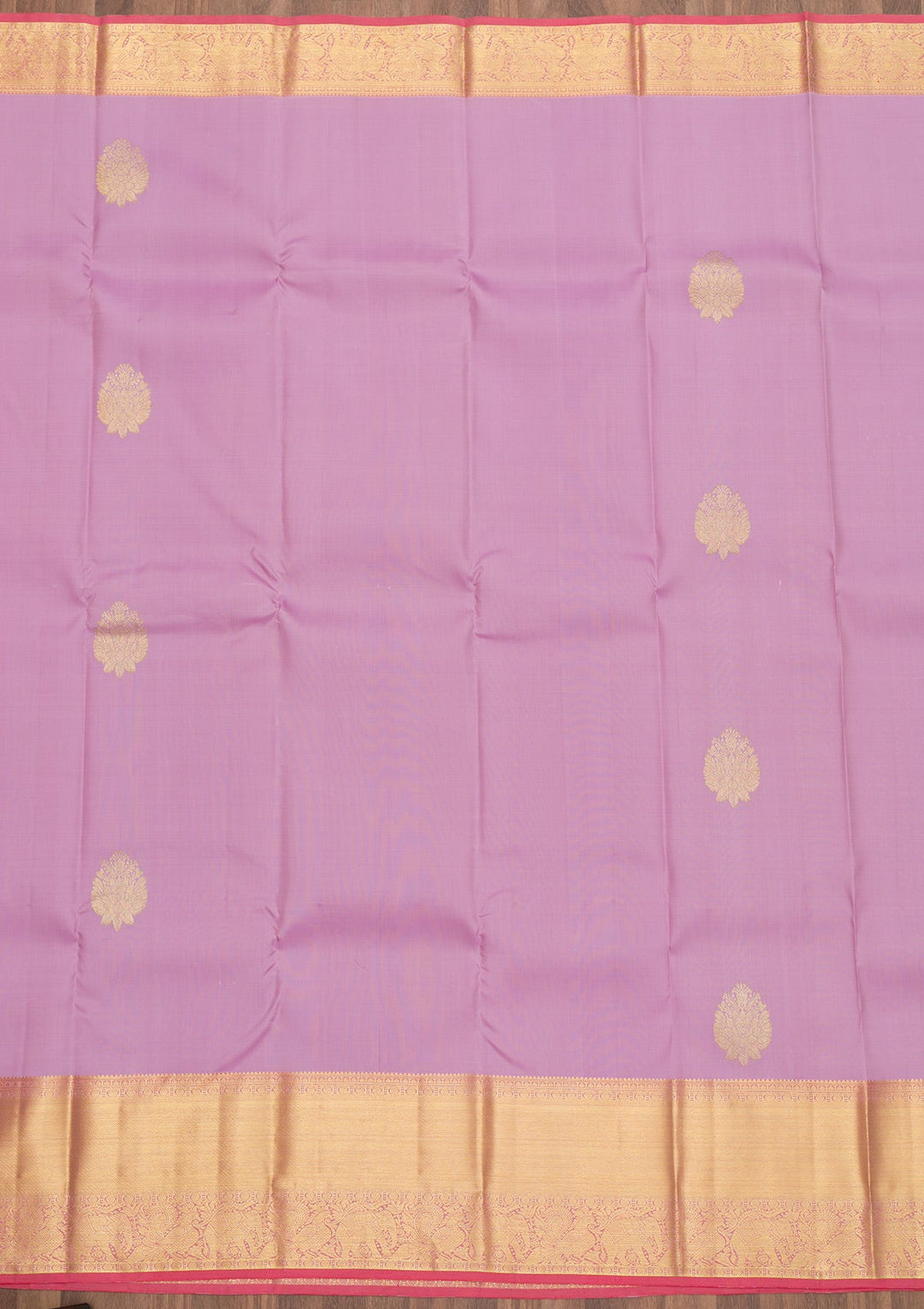 Lavender Zariwork Pure Silk Saree-Koskii