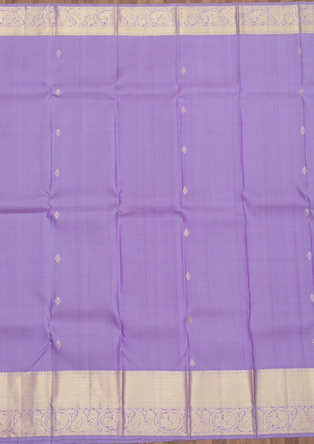 Lavender Zariwork Pure Silk Saree-Koskii