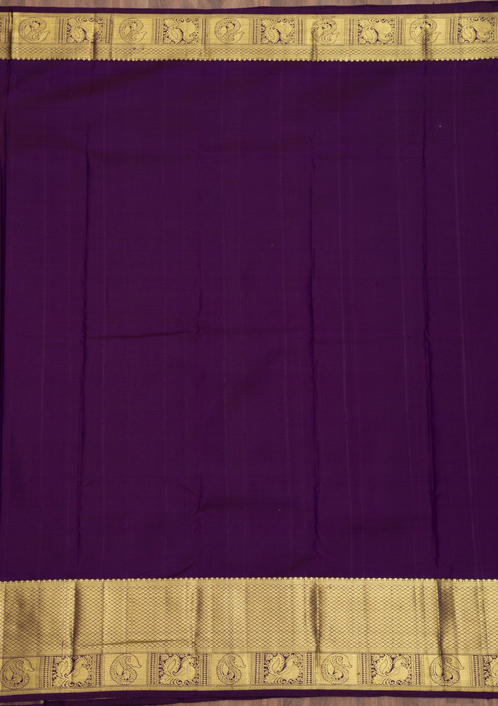 Lavender Zariwork Pure Silk Saree-Koskii