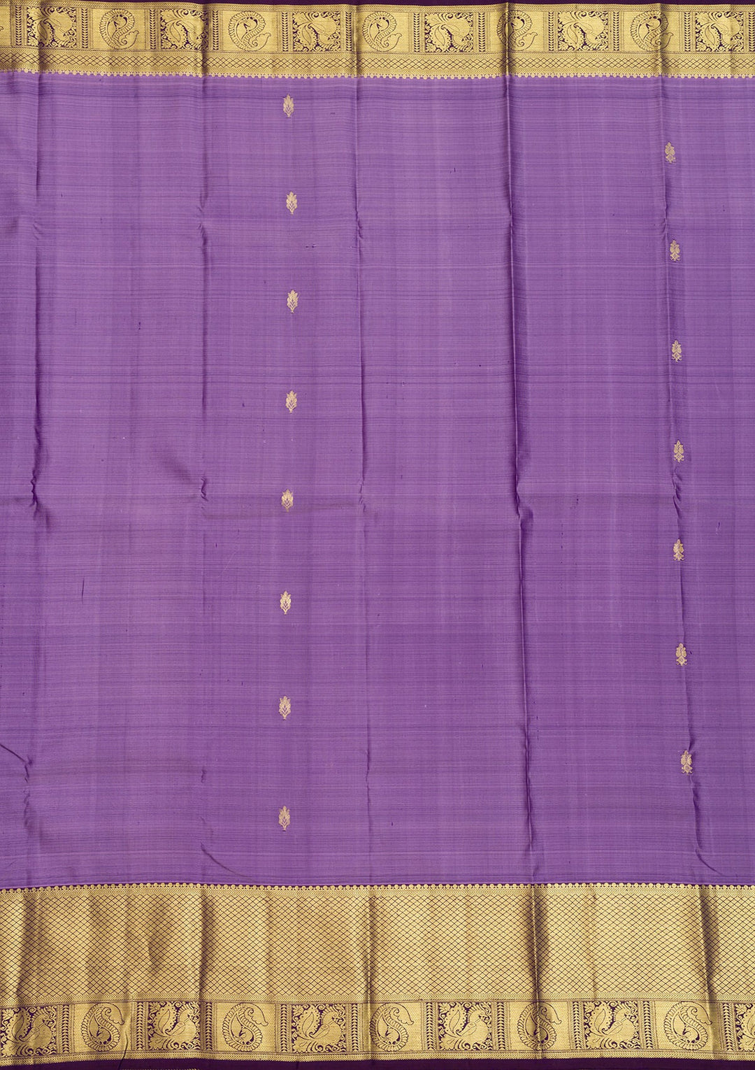 Lavender Zariwork Pure Silk Saree-Koskii
