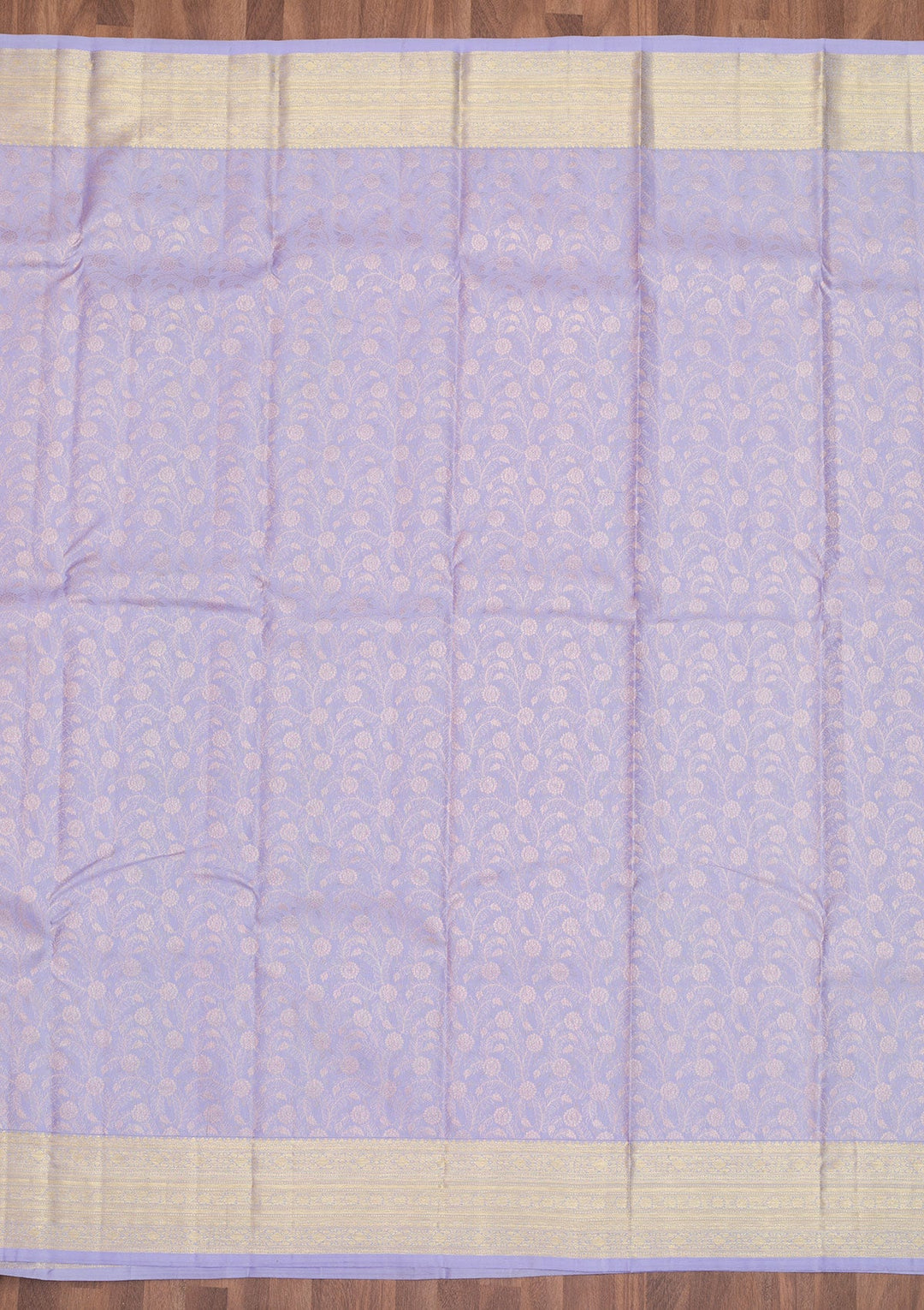 Lavender Zariwork Pure Silk Saree-Koskii