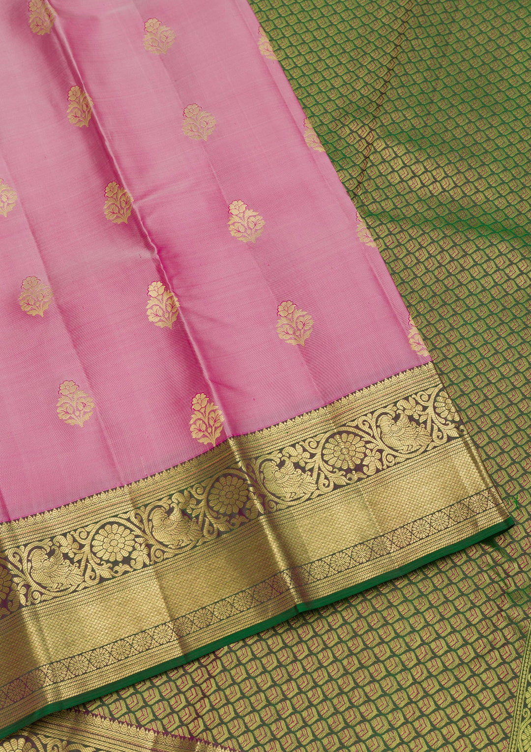 Lavender Zariwork Pure Silk Saree-Koskii