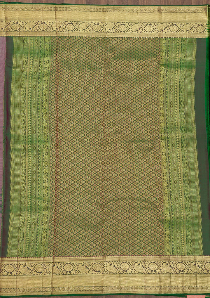 Lavender Zariwork Pure Silk Saree-Koskii