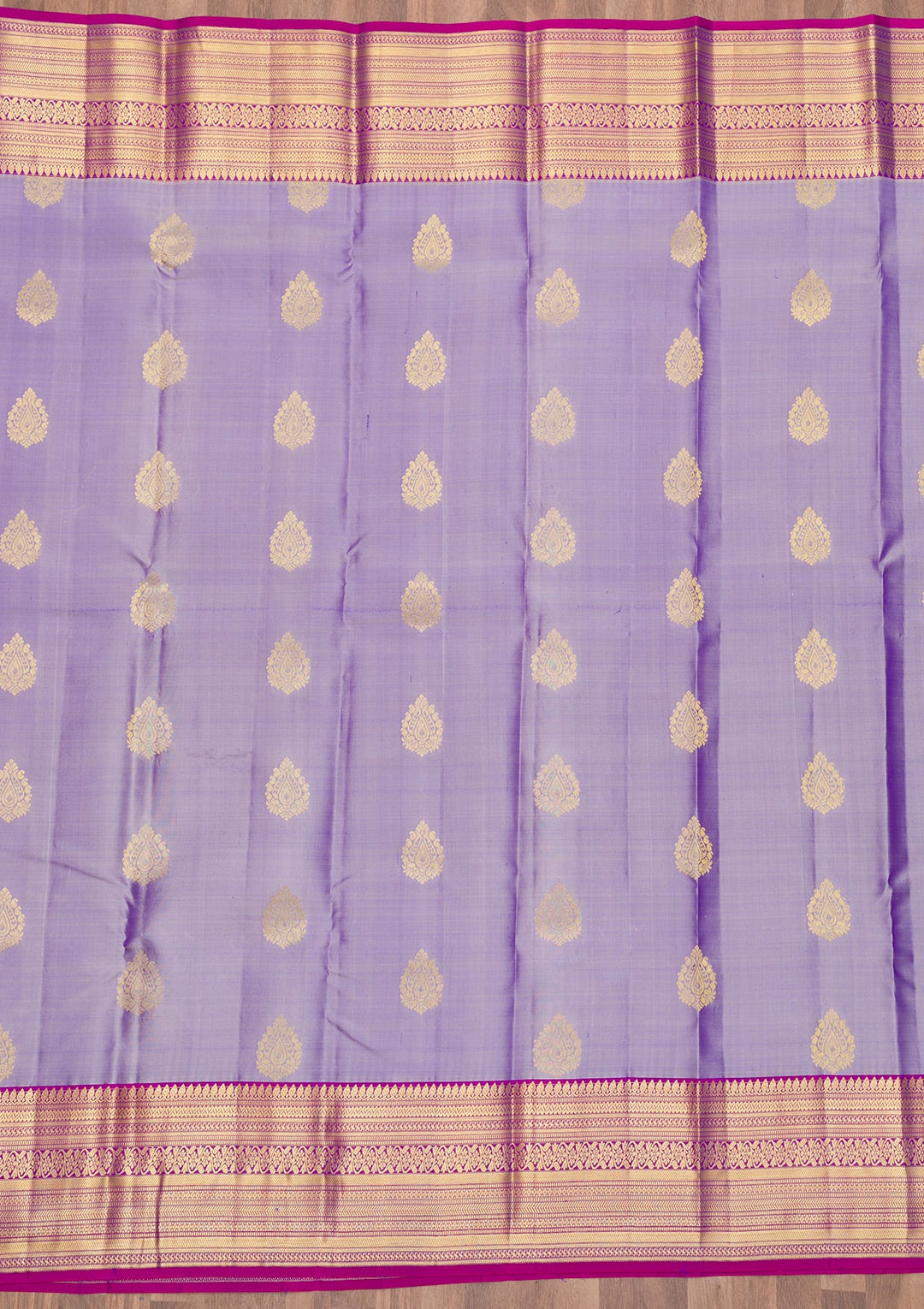 Lavender Zariwork Pure Silk Saree-Koskii