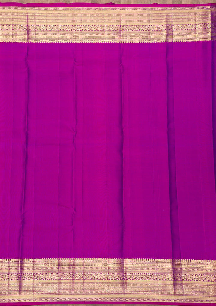 Lavender Zariwork Pure Silk Saree-Koskii