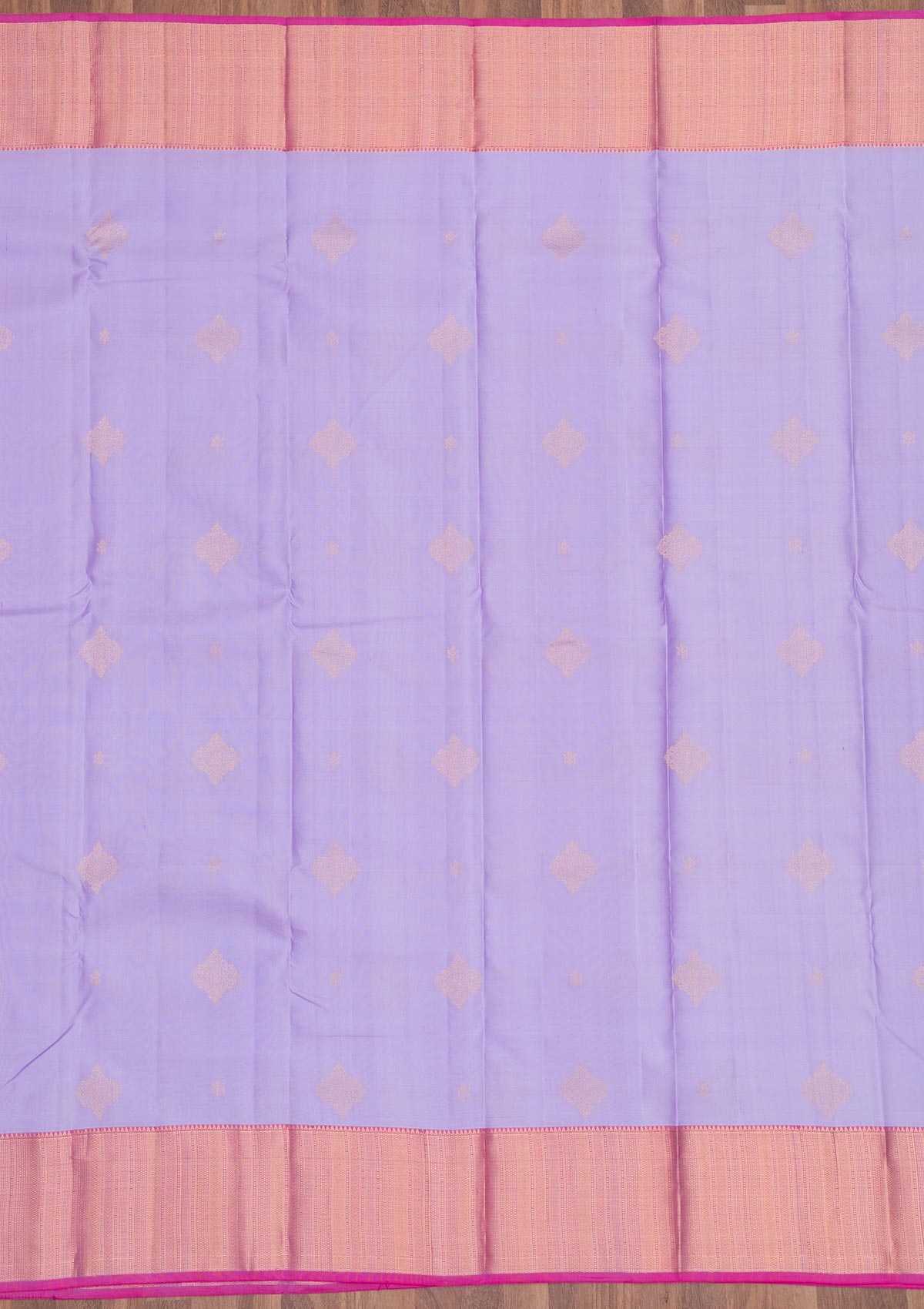 Lavender Zariwork Pure Silk Saree-Koskii