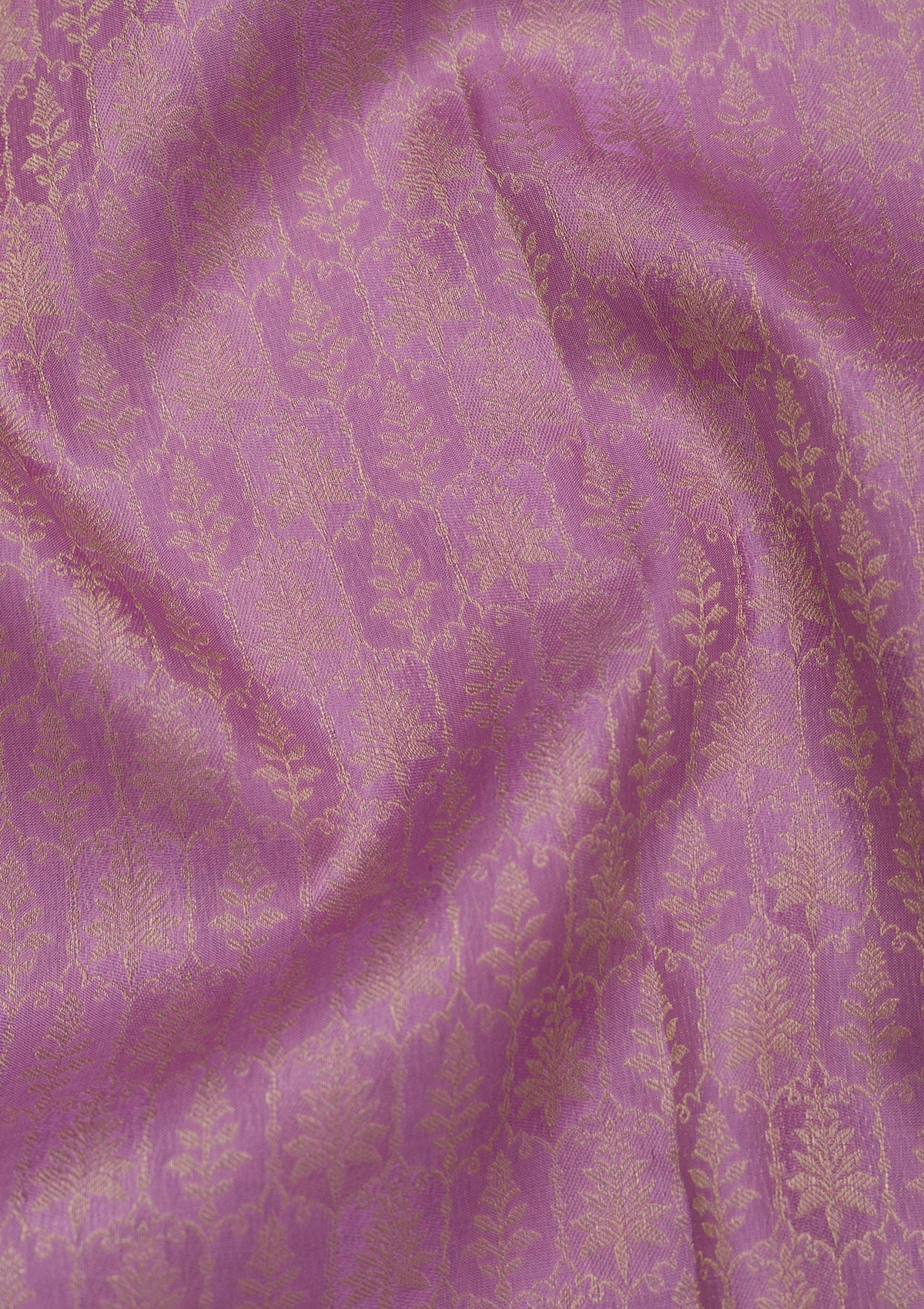 Lavender Zariwork Pure Silk Saree-Koskii