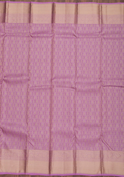 Lavender Zariwork Pure Silk Saree-Koskii