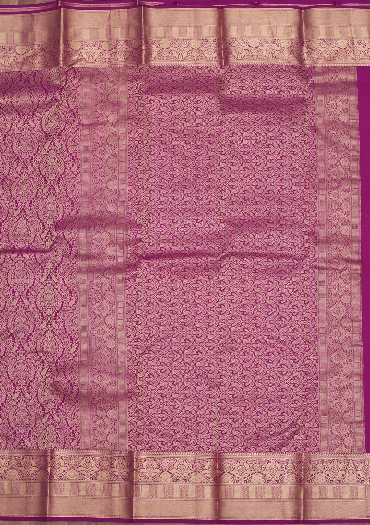 Lavender Zariwork Pure Silk Saree-Koskii