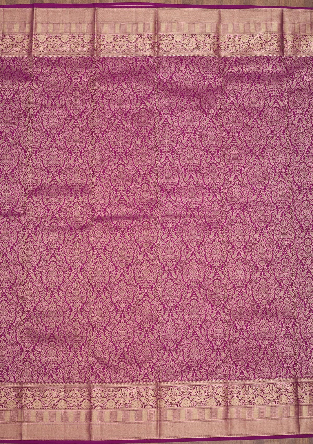 Lavender Zariwork Pure Silk Saree-Koskii