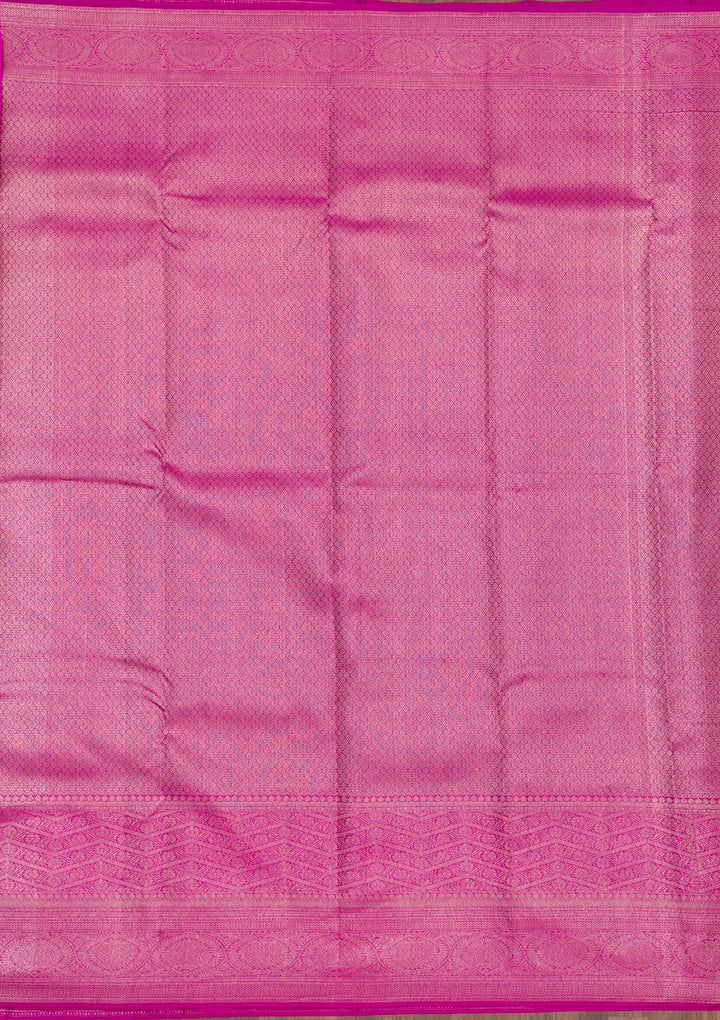 Lavender Zariwork Pure Silk Saree-Koskii