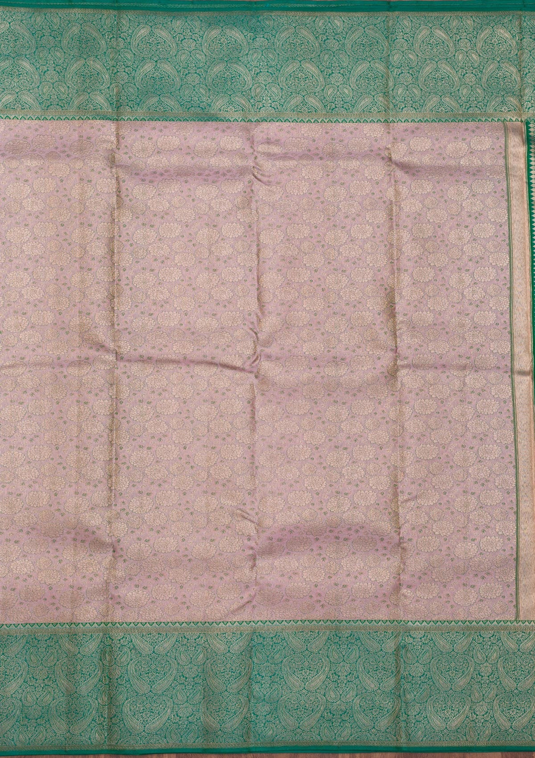 Lavender Zariwork Pure Silk Saree-Koskii