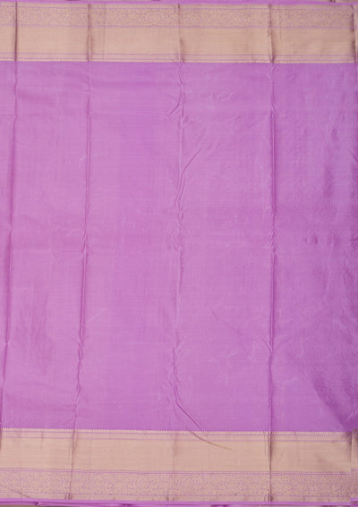 Lavender Zariwork Pure Silk Saree-Koskii