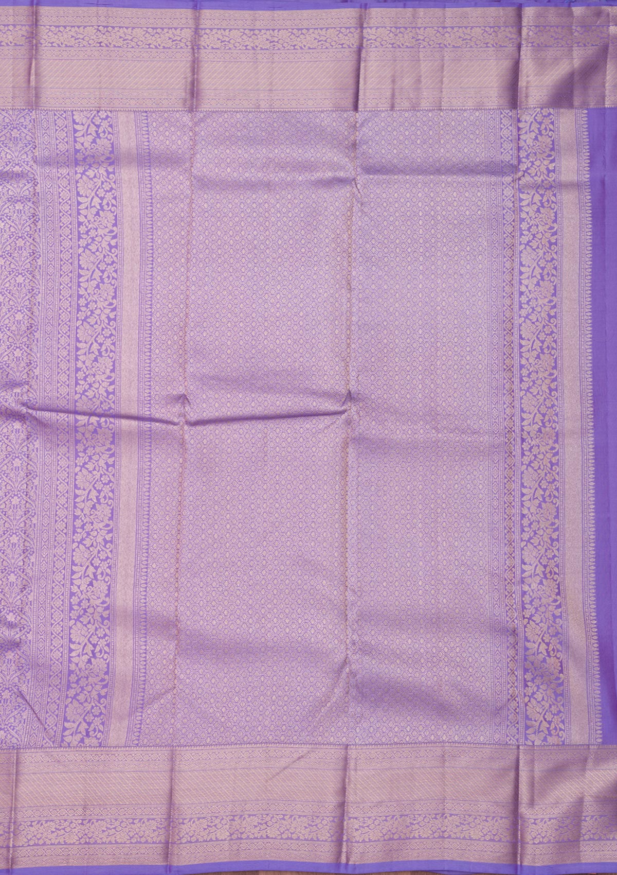 Lavender Zariwork Pure Silk Saree-Koskii