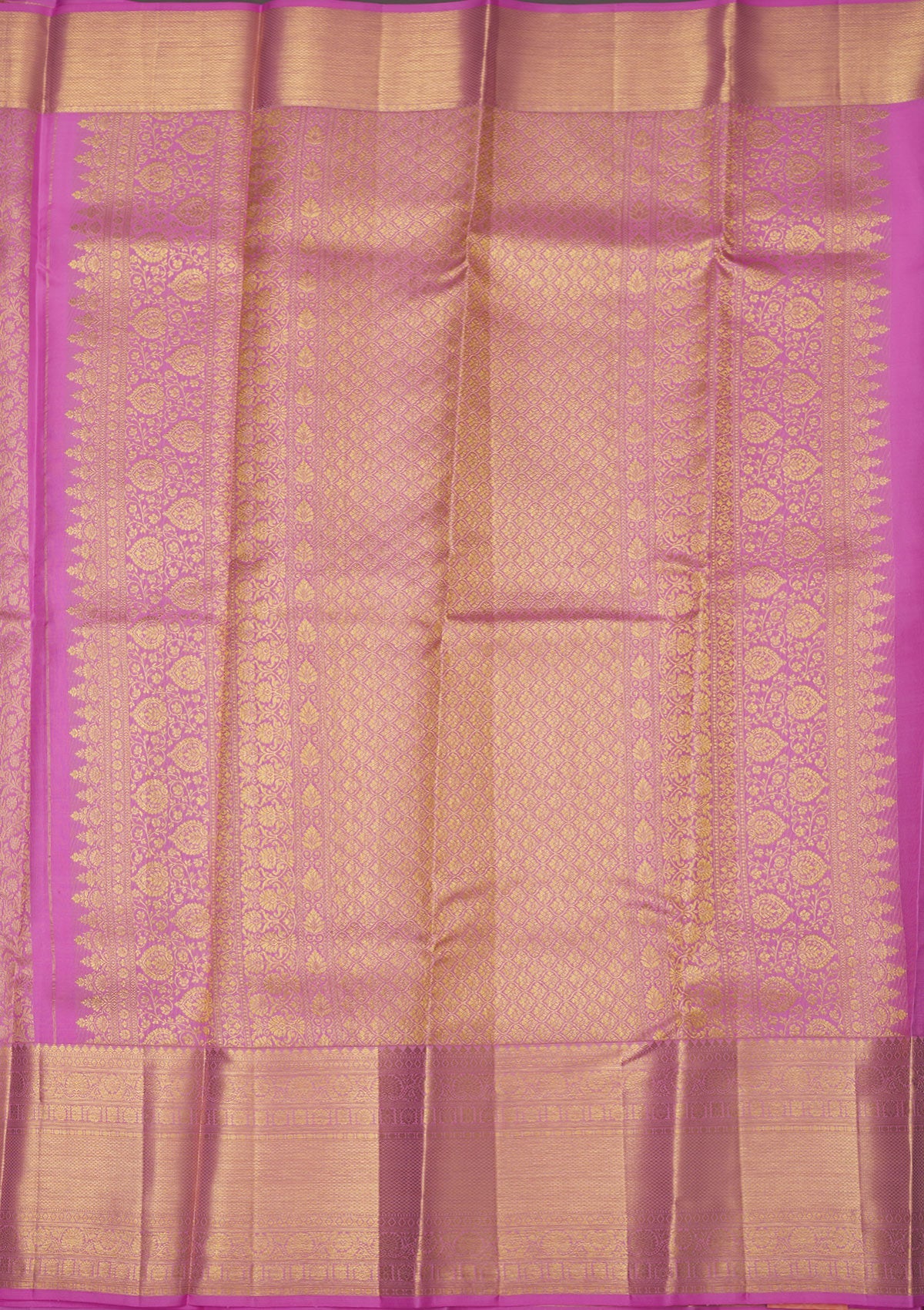 Lavender Zariwork Pure Silk Saree-Koskii