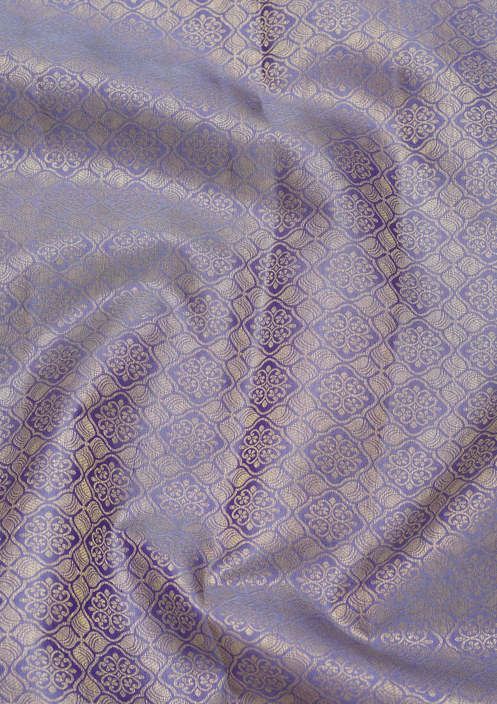 Lavender Zariwork Pure Silk Saree-Koskii