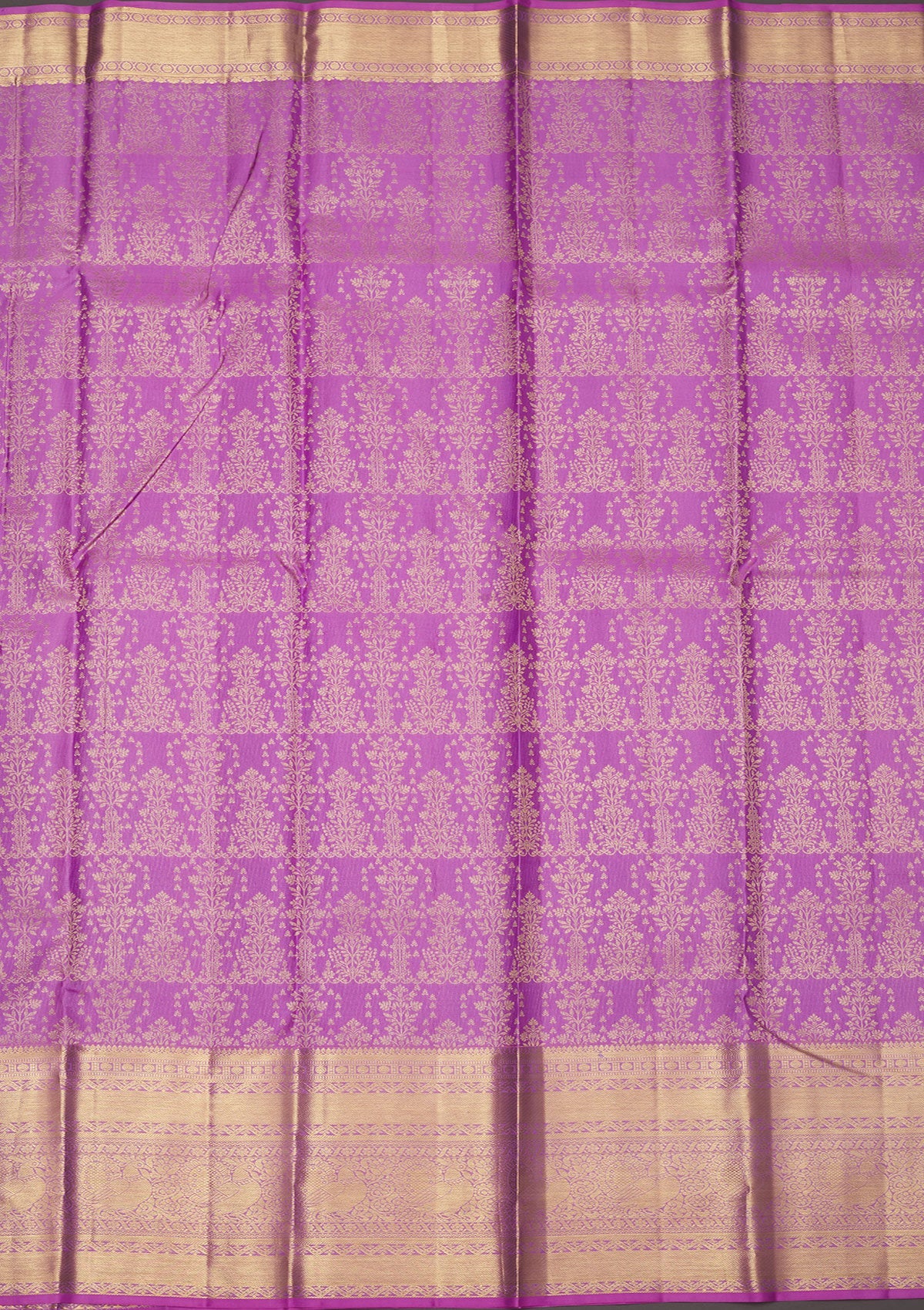 Lavender Zariwork Pure Silk Saree-Koskii