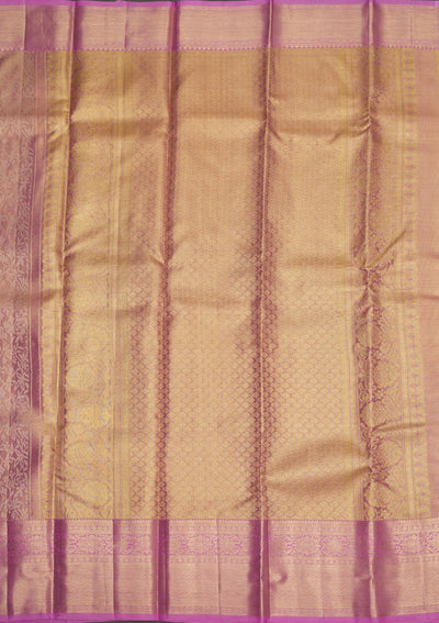 Lavender Zariwork Pure Silk Saree-Koskii