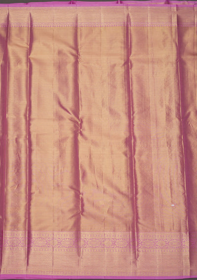 Lavender Zariwork Pure Silk Saree-Koskii