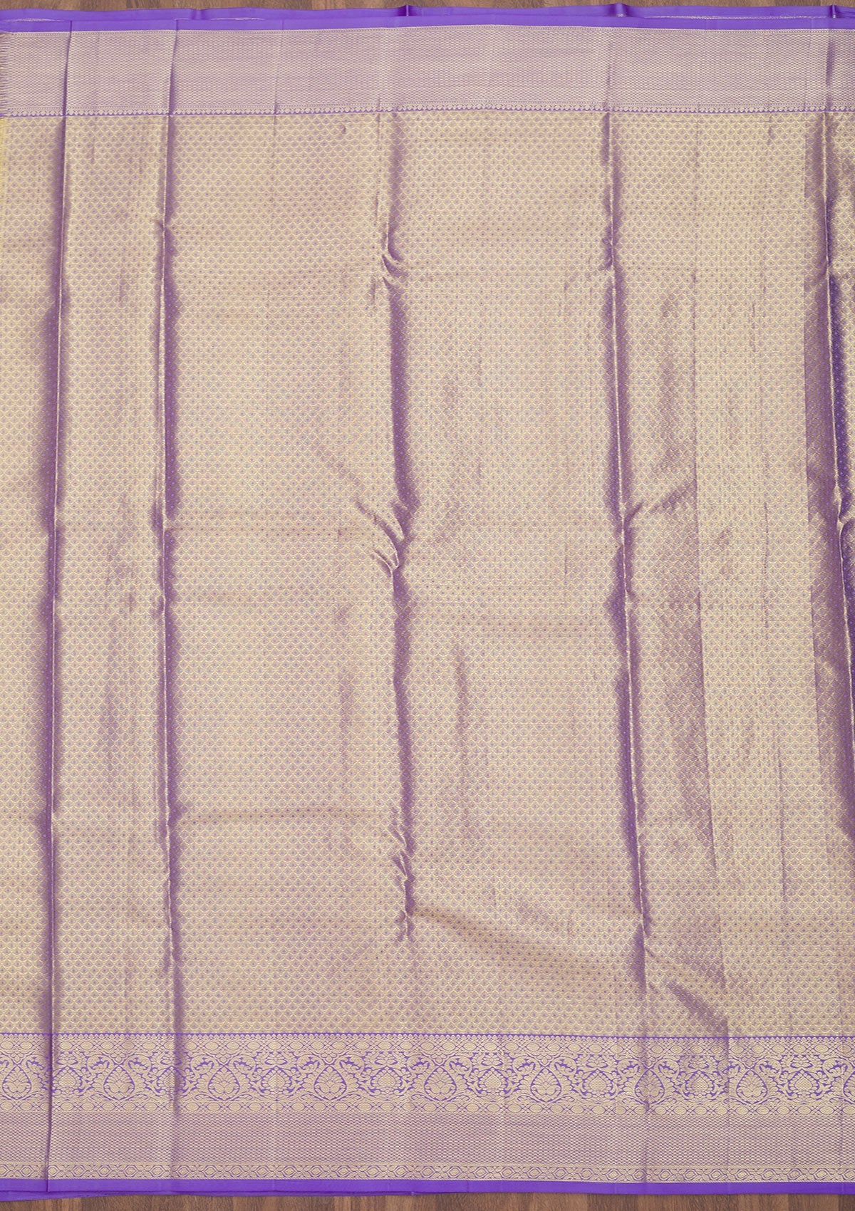 Lavender Zariwork Pure Silk Saree-Koskii