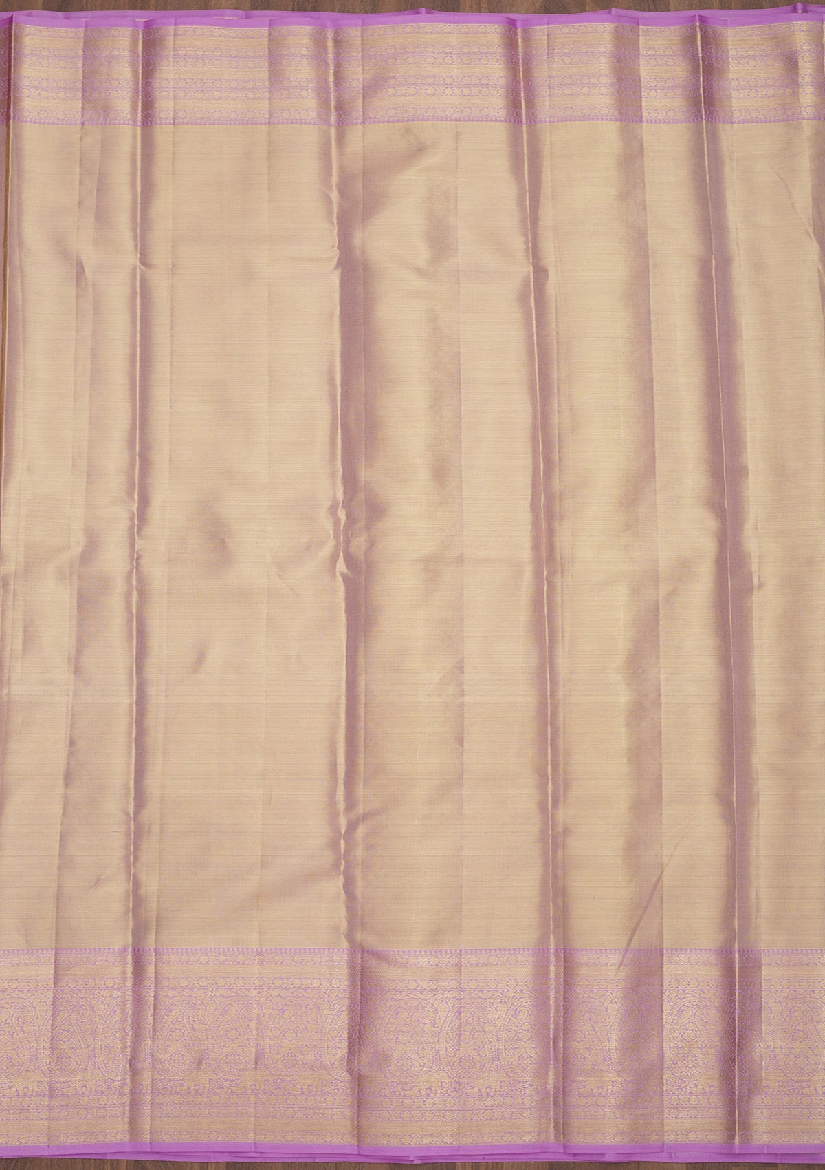 Lavender Zariwork Pure Silk Saree-Koskii