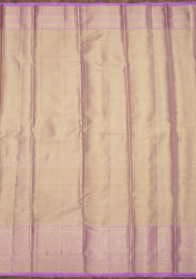 Lavender Zariwork Pure Silk Saree-Koskii