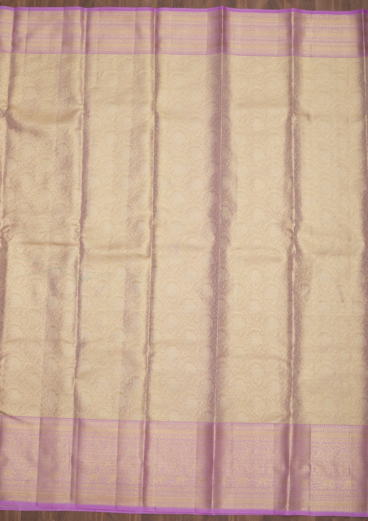 Lavender Zariwork Pure Silk Saree-Koskii