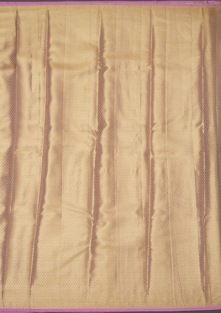 Lavender Zariwork Pure Silk Saree-Koskii