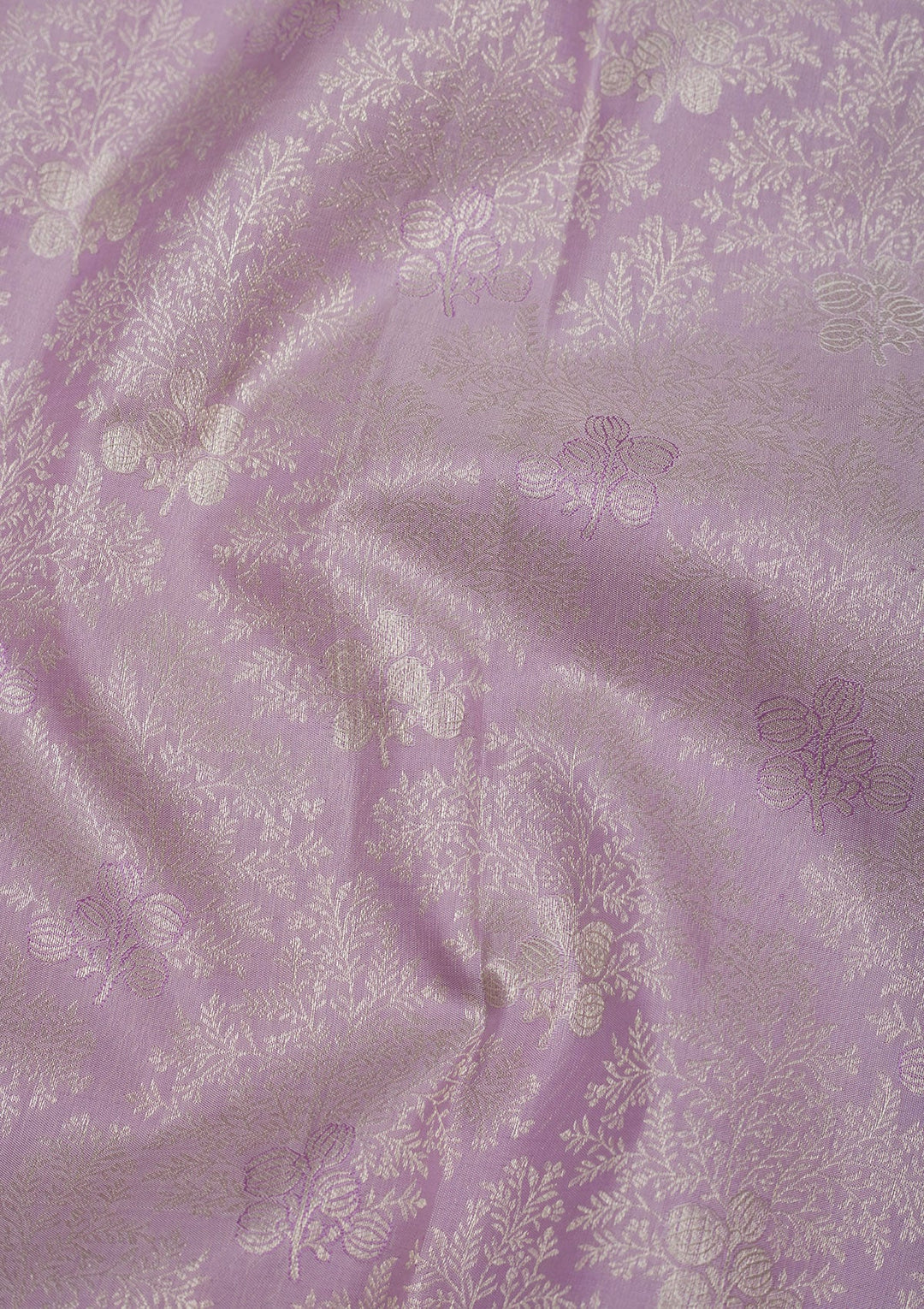 Lavender Zariwork Pure Silk Saree-Koskii