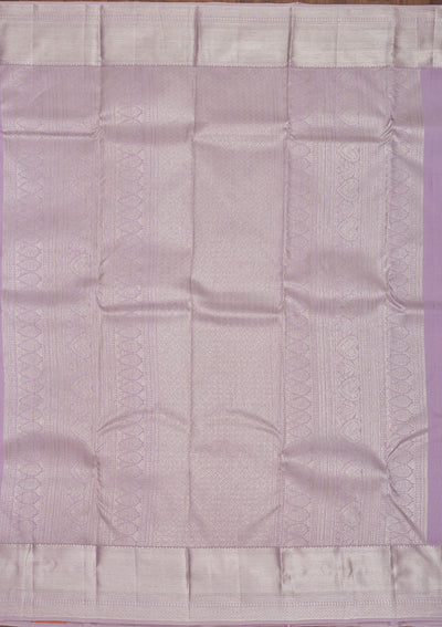Lavender Zariwork Pure Silk Saree-Koskii