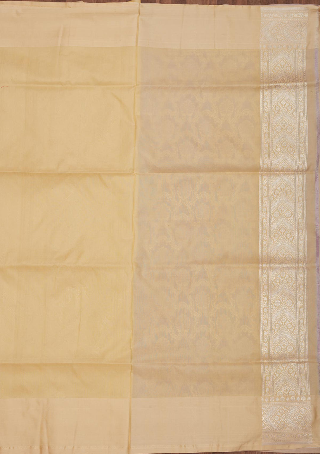 Lavender Zariwork Pure Silk Saree-Koskii