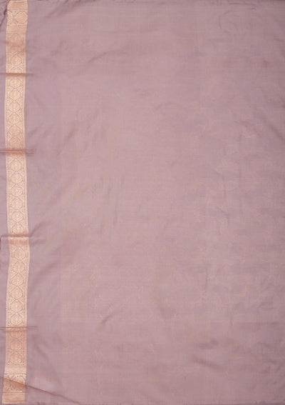 Lavender Zariwork Pure Silk Saree-Koskii