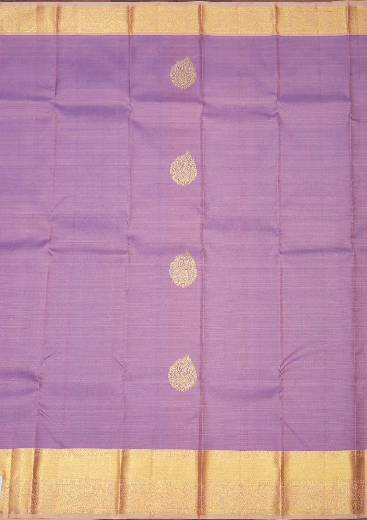 Lavender Zariwork Pure Silk Saree-Koskii