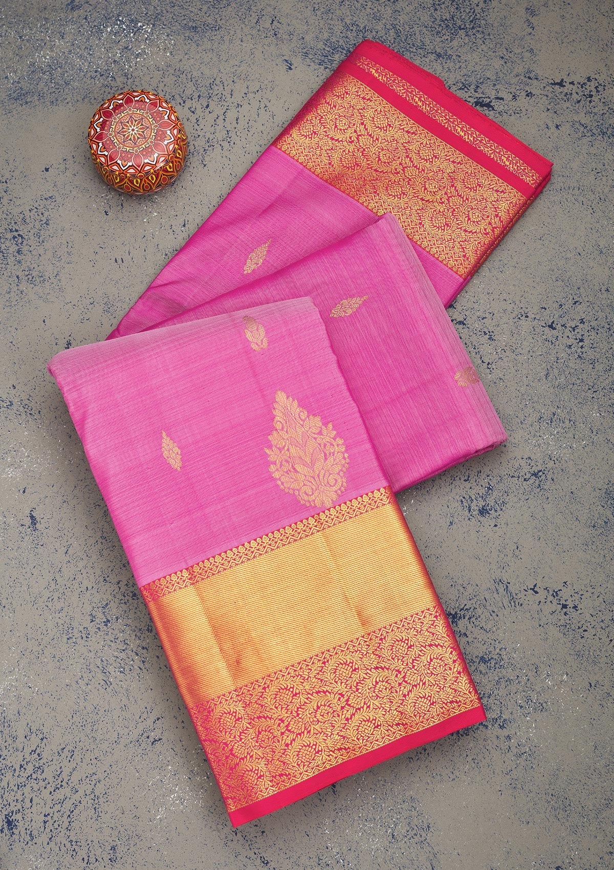 Lavender Zariwork Pure Silk Saree-Koskii