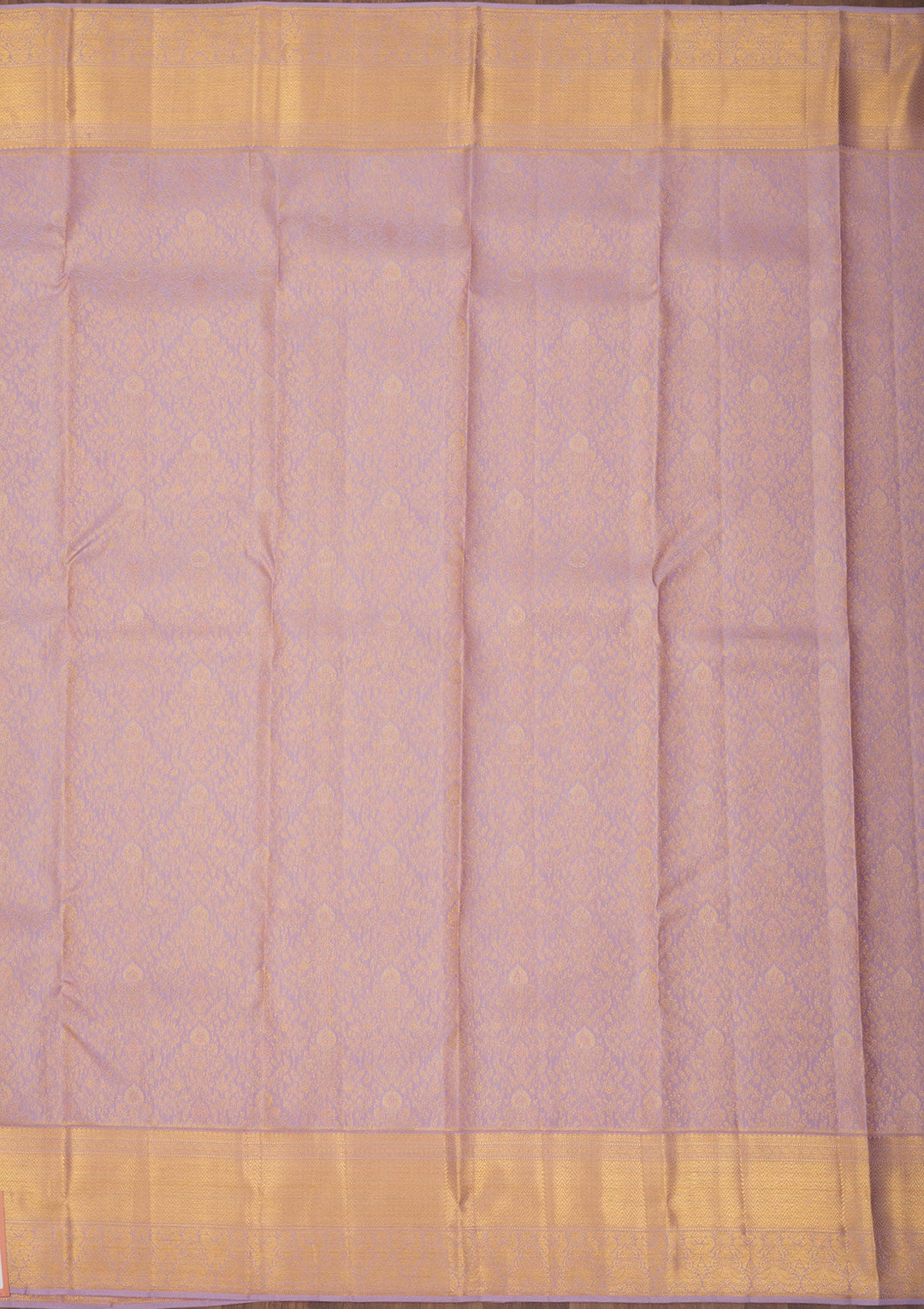 Lavender Zariwork Pure Silk Saree-Koskii
