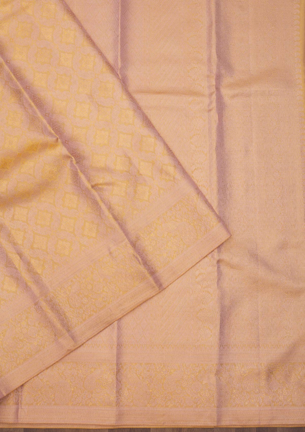 Lavender Zariwork Pure Silk Saree-Koskii