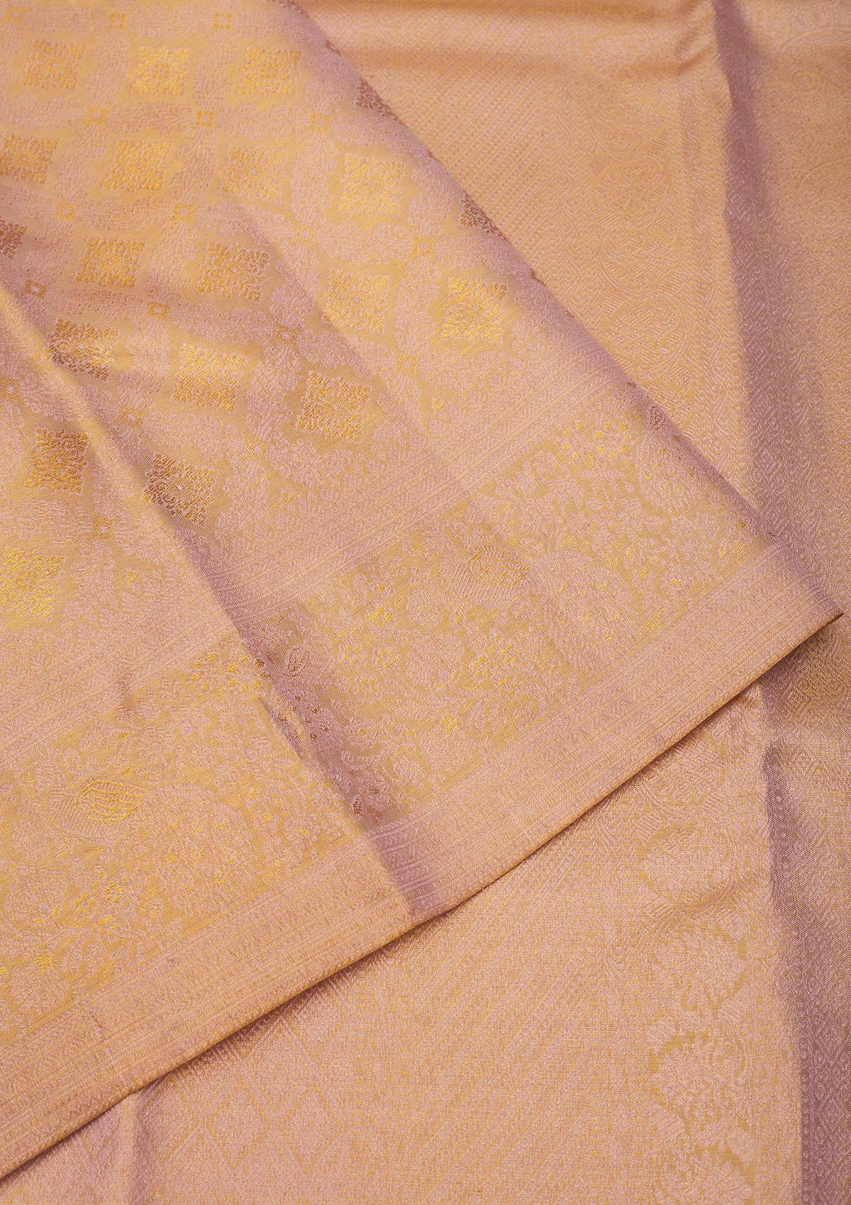 Lavender Zariwork Pure Silk Saree-Koskii