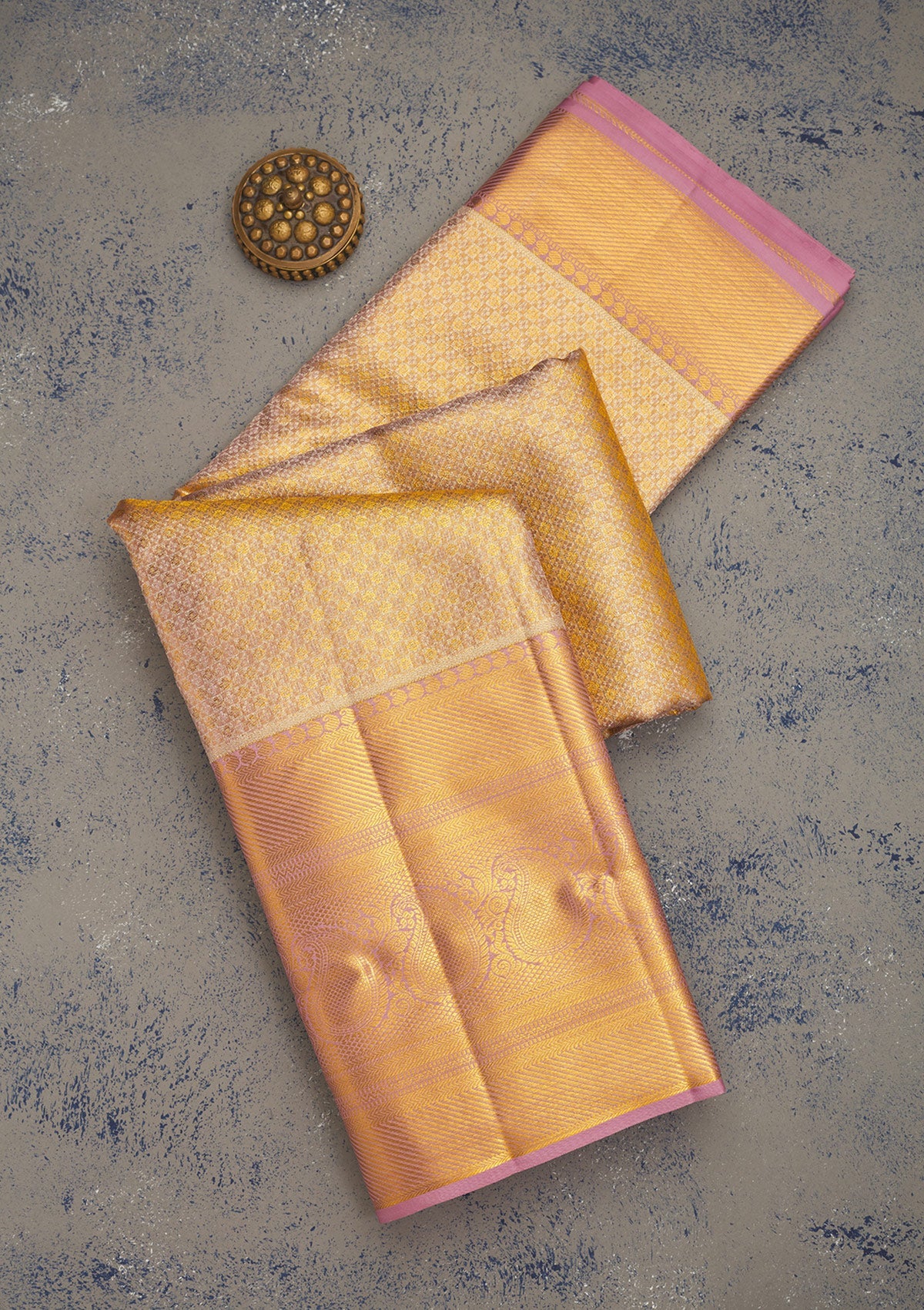 Lavender Zariwork Pure Silk Saree-Koskii