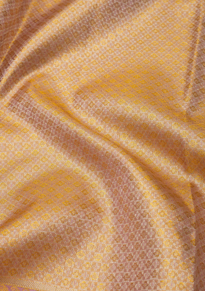 Lavender Zariwork Pure Silk Saree-Koskii